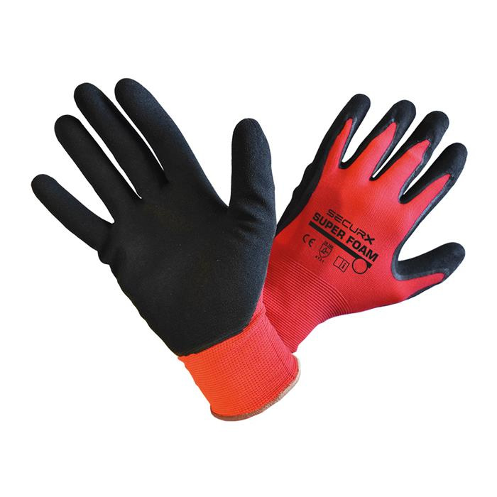GANTS DE SÉCURITÉ - NITRILE/NYLON - SUPER FOAM / 9 GANTS DE SÉCURITÉ - NITRILE/NYLON - SUPER FOAM / 9