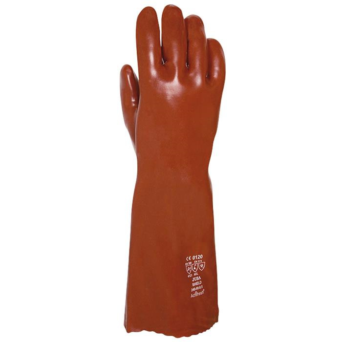 GANTS PVC SUR SUPPORT COTTON 40CM / TAILLE 10 GANTS PVC SUR SUPPORT COTTON 40CM / TAILLE 10