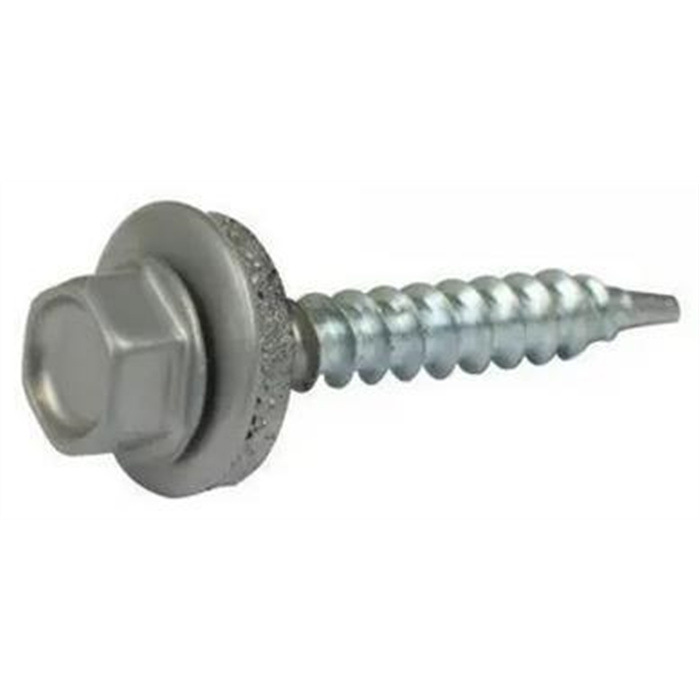 HOMEFIX VIS AVEC RONDELLE D'ÉTANCHÉITÉ ZINGUÉ HEX TC-8 GRIS GRIS ANTHRACITE - RAL7016 4.8X35 (16) Blister HOMEFIX VIS AVEC RONDELLE D'ÉTANCHÉITÉ ZINGUÉ HEX TC-8 GRIS GRIS ANTHRACITE - RAL7016 4.8X35 (16) Blister