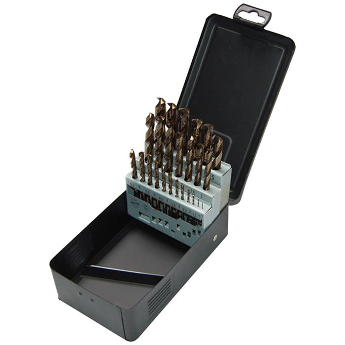 HSS-COBALT DIN 338 - 25 PCS. 13X0,5 SET METALBOX HSS-COBALT DIN 338 - 25 PCS. 13X0,5 SET METALBOX