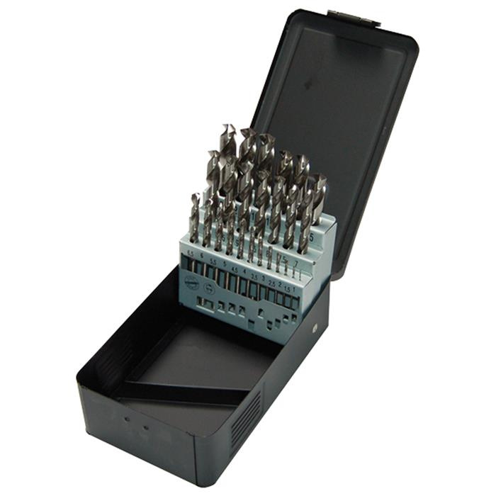 HSS DIN 338 - 25 PCS. 13X0,5 SET METALBOX HSS DIN 338 - 25 PCS. 13X0,5 SET METALBOX