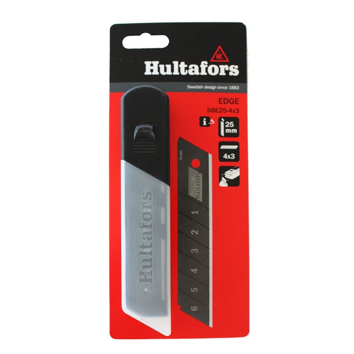 HULTAFORS SBE18 LAME DE RECHANGE EDGE 18MM (12PCS) HULTAFORS SBE18 LAME DE RECHANGE EDGE 18MM (12PCS)