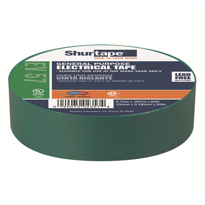 KIP 993-21 PVC RUBAN ISOLANT ÉLECTRO VERT 19MM/20M KIP 993-21 PVC RUBAN ISOLANT ÉLECTRO VERT 19MM/20M