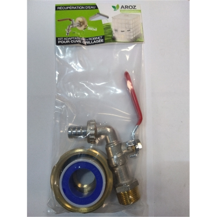KIT POUR CUVE GRILLAGÉE FM S60X6 - 3/4 AVEC ROBINET 1/4 DE TOUR BROCHABLE KIT POUR CUVE GRILLAGÉE FM S60X6 - 3/4 AVEC ROBINET 1/4 DE TOUR BROCHABLE