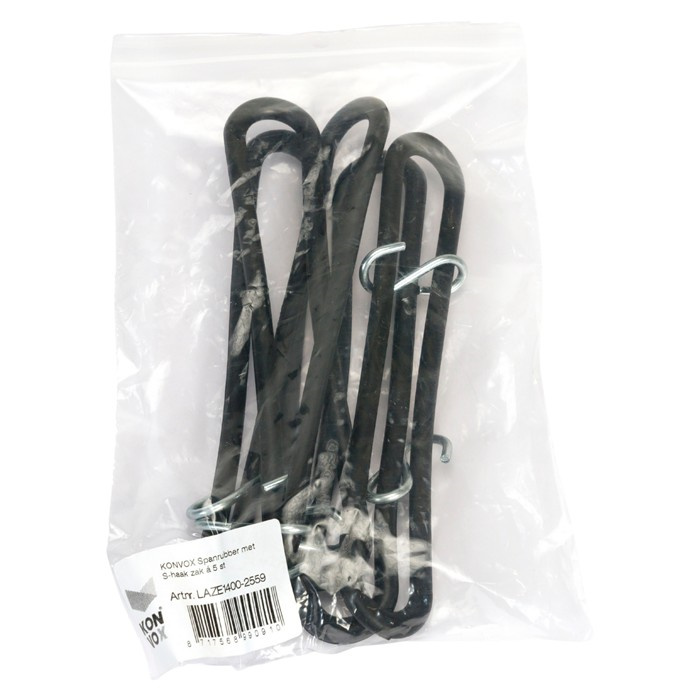 KONVOX CAOUTCHOUC DE TENSION AVEC CROCHET EN S (5) KONVOX CAOUTCHOUC DE TENSION AVEC CROCHET EN S (5)