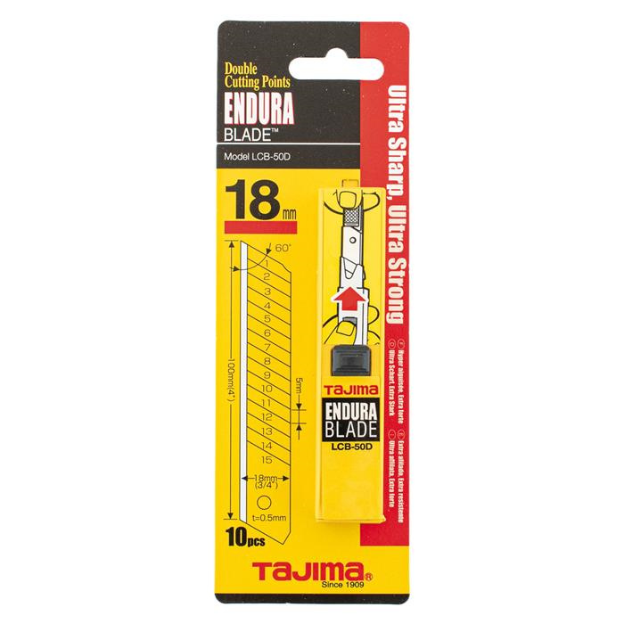 LAMES DE RECHANGE POUR CUTTERS SANS SEGMENTS DÉGRADABLES PAR 10 - 18 MM LAMES DE RECHANGE POUR CUTTERS SANS SEGMENTS DÉGRADABLES PAR 10 - 18 MM