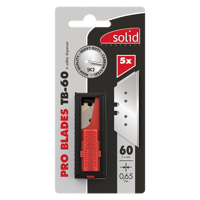 LAMES TRAPÈZES PRO TB-60, PAR 5 PIÈCES - 60 MM X 0,65 MM LAMES TRAPÈZES PRO TB-60, PAR 5 PIÈCES - 60 MM X 0,65 MM