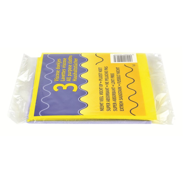 LAVETTE VISCOSE MULTICOLORE 38X38CM (3P) LAVETTE VISCOSE MULTICOLORE 38X38CM (3P)