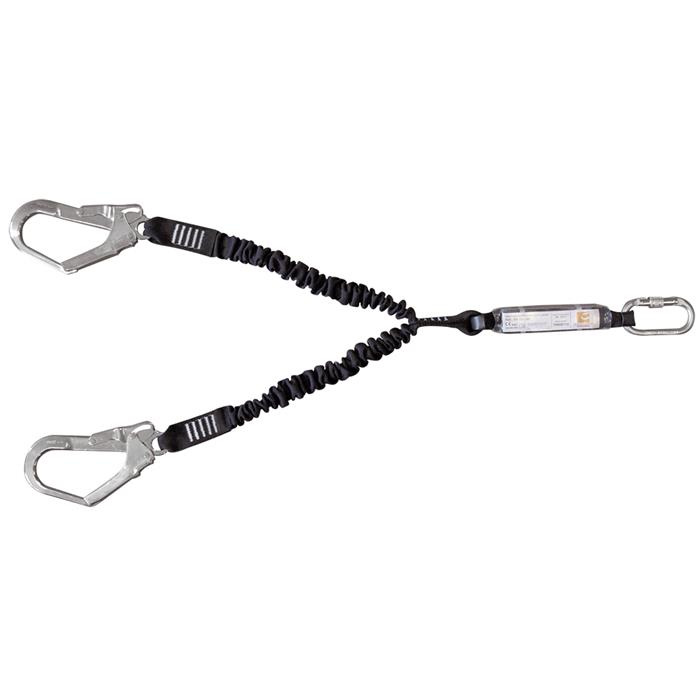 LONGE "Y-ELASTIC" AVEC ABSORBEUR DE CHOC PA + 1 X SH10 + 2 X SH15 - 1,5 M LONGE "Y-ELASTIC" AVEC ABSORBEUR DE CHOC PA + 1 X SH10 + 2 X SH15 - 1,5 M