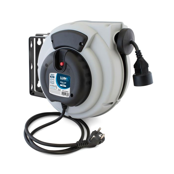 LUMX ENROULEUR DE CÂBLE ROLL-UP 1-WAY - H05VV-F 3G1,5 - VINYL - 15 M LUMX ENROULEUR DE CÂBLE ROLL-UP 1-WAY - H05VV-F 3G1,5 - VINYL - 15 M