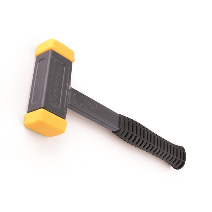 MAILLET SANS REBOND AVEC EMBOUTS JAUNES EN POLYURÉTHANE MAILLET SANS REBOND AVEC EMBOUTS JAUNES EN POLYURÉTHANE