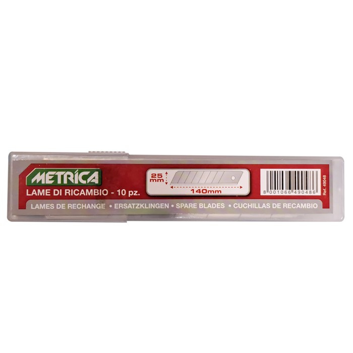 METRICA LAME DE RECHANGE 25MM (10PC) METRICA LAME DE RECHANGE 25MM (10PC)