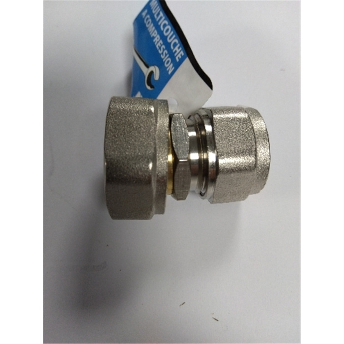 MULTICOUCHE A COMPRESSION RACCORD DROIT F MOB. 3/4 - Ø16 LIEN 1 PIÈCE MULTICOUCHE A COMPRESSION RACCORD DROIT F MOB. 3/4 - Ø16 LIEN 1 PIÈCE