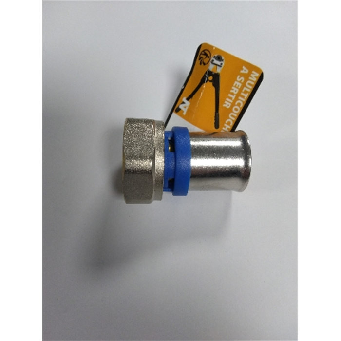 MULTICOUCHE A SERTIR MULTIPROFIL RACCORD DROIT F MOB. 3/4 - Ø20 MULTICOUCHE A SERTIR MULTIPROFIL RACCORD DROIT F MOB. 3/4 - Ø20