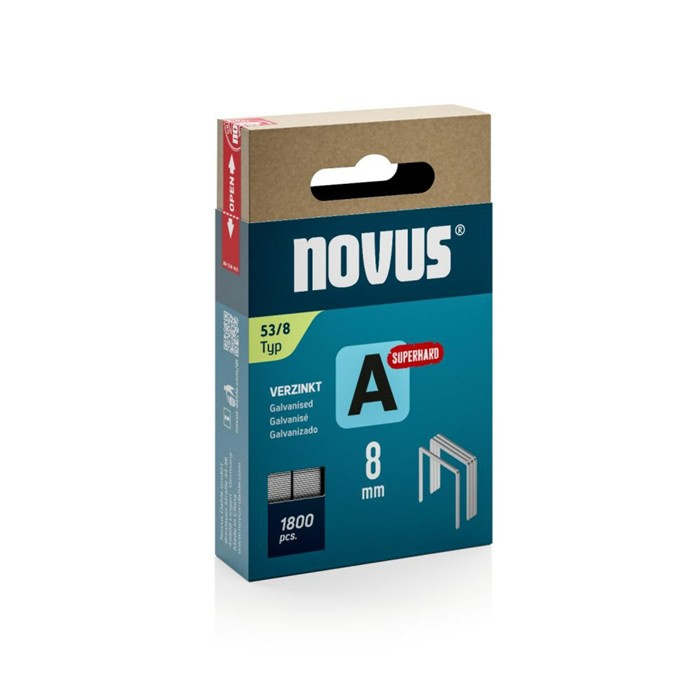 NOVUS A AGRAFE FIL FIN 53/8MM SUPER DUR (1800) NOVUS A AGRAFE FIL FIN 53/8MM SUPER DUR (1800)