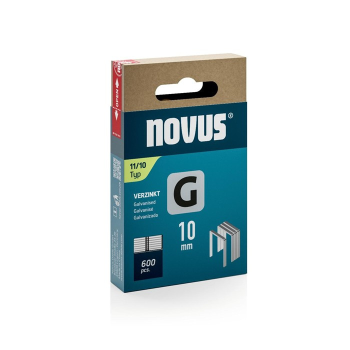 NOVUS G AGRAFE FIL PLAT 11/10MM (600) NOVUS G AGRAFE FIL PLAT 11/10MM (600)