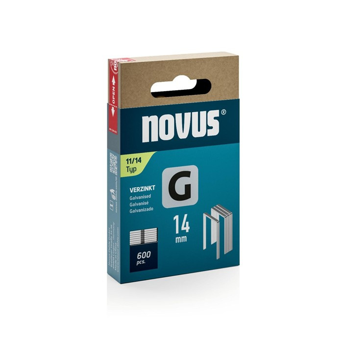 NOVUS G AGRAFE FIL PLAT 11/14MM (600) NOVUS G AGRAFE FIL PLAT 11/14MM (600)