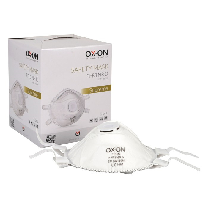 OX-ON 313.30 BOX MASQUE A POUSSIERE FFP-3 + VALVE (5) OX-ON 313.30 BOX MASQUE A POUSSIERE FFP-3 + VALVE (5)