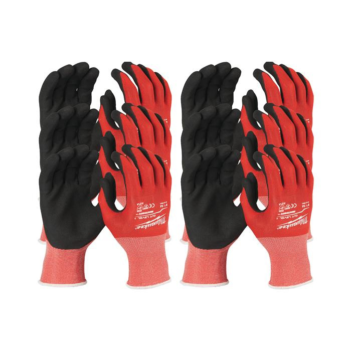 PAQUET DE 12 GANTS DE REVÊTEMENT EN PU DE CLASSE DE COUPE 1/A - M / 8 PAQUET DE 12 GANTS DE REVÊTEMENT EN PU DE CLASSE DE COUPE 1/A - M / 8