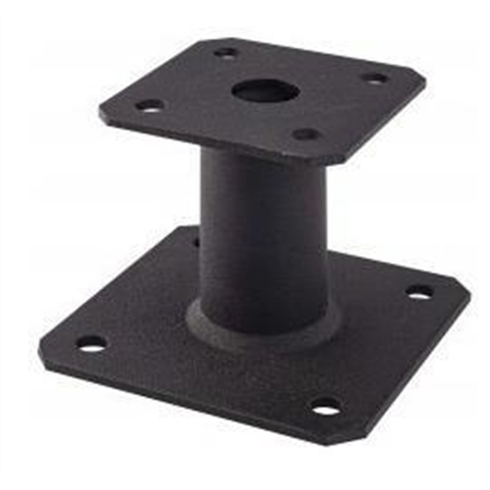 PIED POTEAU FIXE NOIR 100 MM PIED POTEAU FIXE NOIR 100 MM