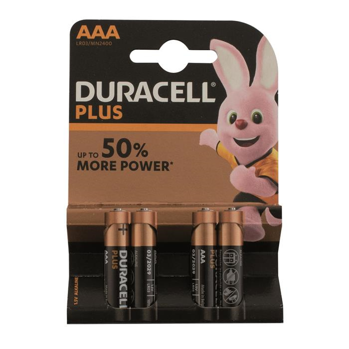 PILE DURACELL "PLUS POWER"- TYPE AAA / LR03 PILE DURACELL "PLUS POWER"- TYPE AAA / LR03