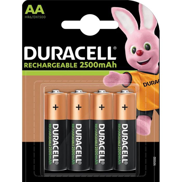 PILE DURACELL "RECHARGEABLE"- TYPE AA / HR6 - MIN. CAP. 2500 MAH PILE DURACELL "RECHARGEABLE"- TYPE AA / HR6 - MIN. CAP. 2500 MAH