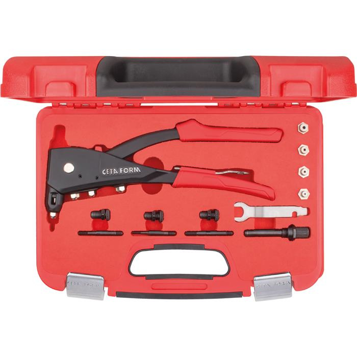 PINCE À RIVETER EN SET POUR RIVET ET RIVET ÉCROU M3>M6 - 2,4>4,8 MM (EX CF R03K) PINCE À RIVETER EN SET POUR RIVET ET RIVET ÉCROU M3>M6 - 2,4>4,8 MM (EX CF R03K)