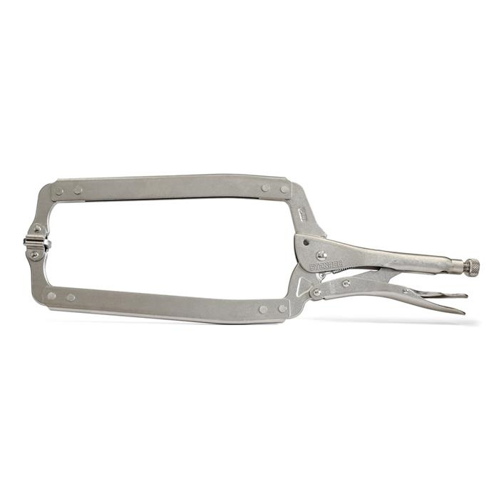 PINCE ÉTAU EN COL DE CYGNE À PATINS PIVOTANTS - 460 MM / 618-SPJ PINCE ÉTAU EN COL DE CYGNE À PATINS PIVOTANTS - 460 MM / 618-SPJ