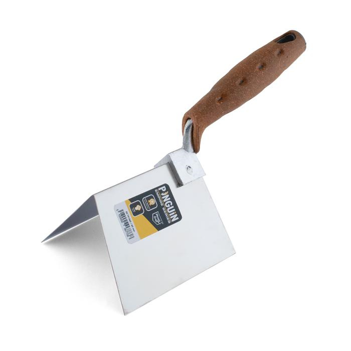 PINGUIN EMPIRE TRUELLE D'ANGLE EXTÉRIEUR 125X100X100MM, POIGNÉE EN LIÈGE, INOX PINGUIN EMPIRE TRUELLE D'ANGLE EXTÉRIEUR 125X100X100MM, POIGNÉE EN LIÈGE, INOX