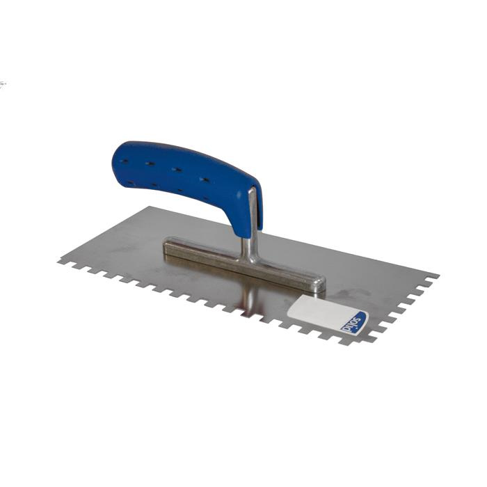 PLÂTRESSE DENTELÉE 280 X 130 / 12 X 12 MM / ZG37 MANCHE SOFT GRIP - INOX PLÂTRESSE DENTELÉE 280 X 130 / 12 X 12 MM / ZG37 MANCHE SOFT GRIP - INOX