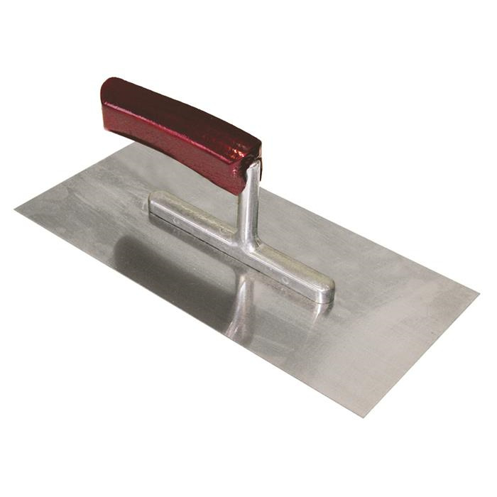 PLÂTRESSE STANDARD 280 X 130 X 0,7 MM AVEC MANCHE BOIS COURBÉ - ACIER PLÂTRESSE STANDARD 280 X 130 X 0,7 MM AVEC MANCHE BOIS COURBÉ - ACIER