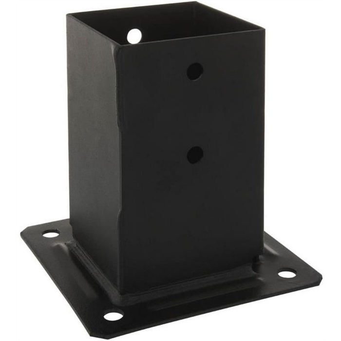 PORTE POTEAU PLAQUE NOIR 91X91X150 PORTE POTEAU PLAQUE NOIR 91X91X150