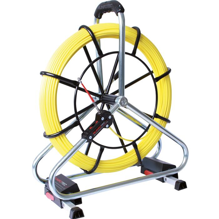 PROFI-SET: BAGUETTE EN FIBRE DE VERRE Ø 6,0 MM AVEC ENROULEUR EN ACIER - 80 M PROFI-SET: BAGUETTE EN FIBRE DE VERRE Ø 6,0 MM AVEC ENROULEUR EN ACIER - 80 M