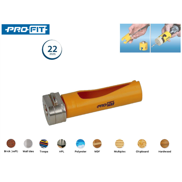 PROFIT MULTI-PURPOSE SCIE-CLOCHE + C&D ADAPT. Ø22MM PROFIT MULTI-PURPOSE SCIE-CLOCHE + C&D ADAPT. Ø22MM