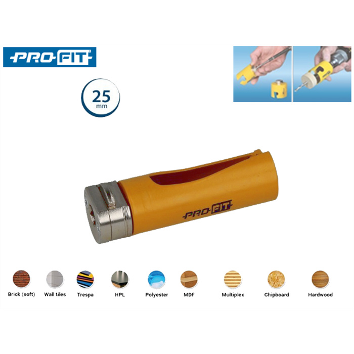 PROFIT MULTI-PURPOSE SCIE-CLOCHE + C&D ADAPT. Ø25MM PROFIT MULTI-PURPOSE SCIE-CLOCHE + C&D ADAPT. Ø25MM