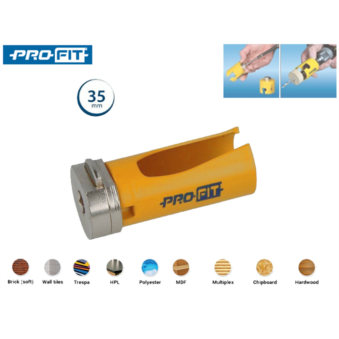 PROFIT MULTI-PURPOSE SCIE-CLOCHE + C&D ADAPT. Ø35MM PROFIT MULTI-PURPOSE SCIE-CLOCHE + C&D ADAPT. Ø35MM