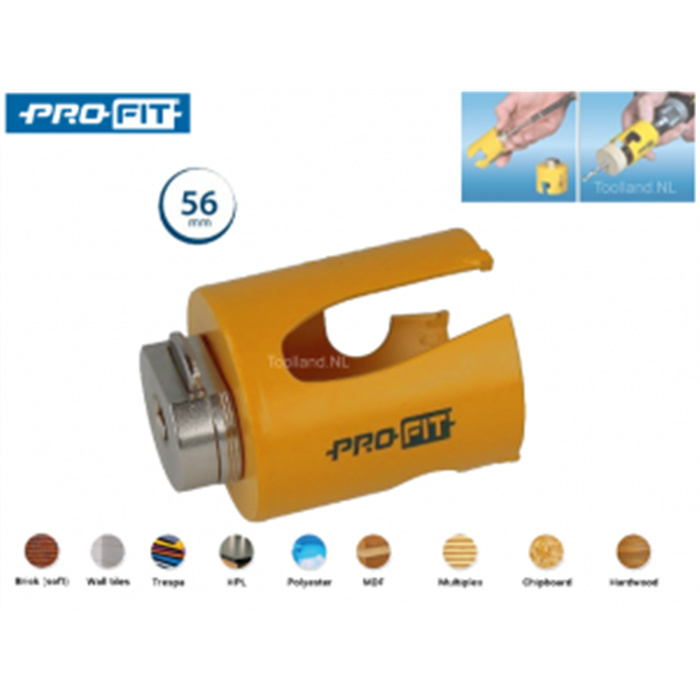 PROFIT MULTI-PURPOSE SCIE-CLOCHE + C&D ADAPT. Ø56MM PROFIT MULTI-PURPOSE SCIE-CLOCHE + C&D ADAPT. Ø56MM