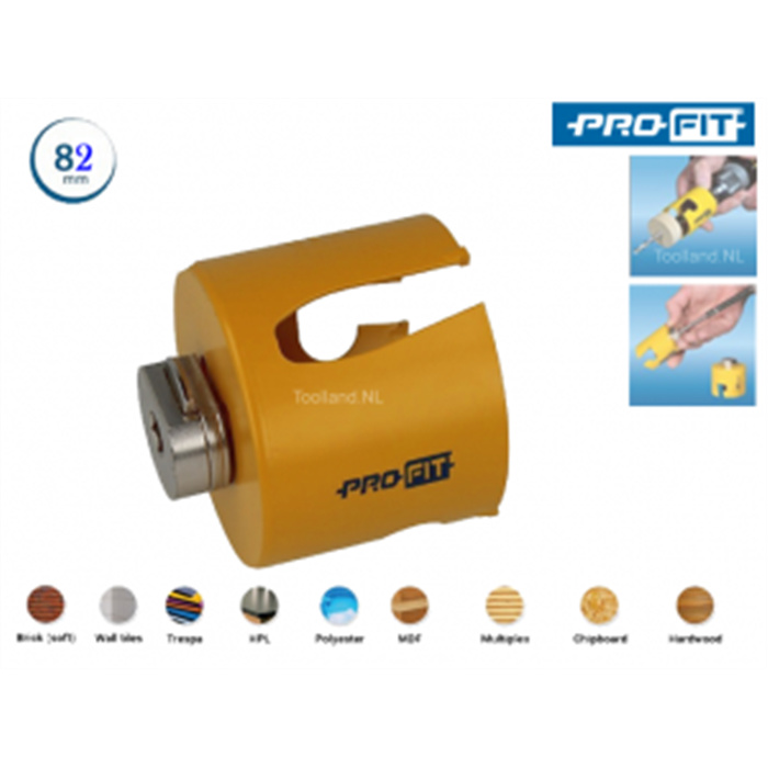 PROFIT MULTI-PURPOSE SCIE-CLOCHE + C&D ADAPT. Ø82MM PROFIT MULTI-PURPOSE SCIE-CLOCHE + C&D ADAPT. Ø82MM