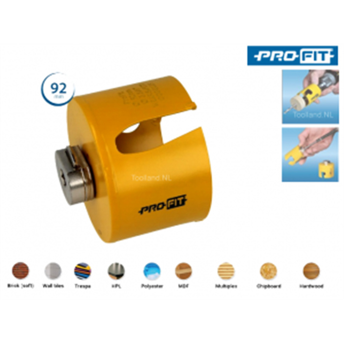 PROFIT MULTI-PURPOSE SCIE-CLOCHE + C&D ADAPT. Ø92MM PROFIT MULTI-PURPOSE SCIE-CLOCHE + C&D ADAPT. Ø92MM