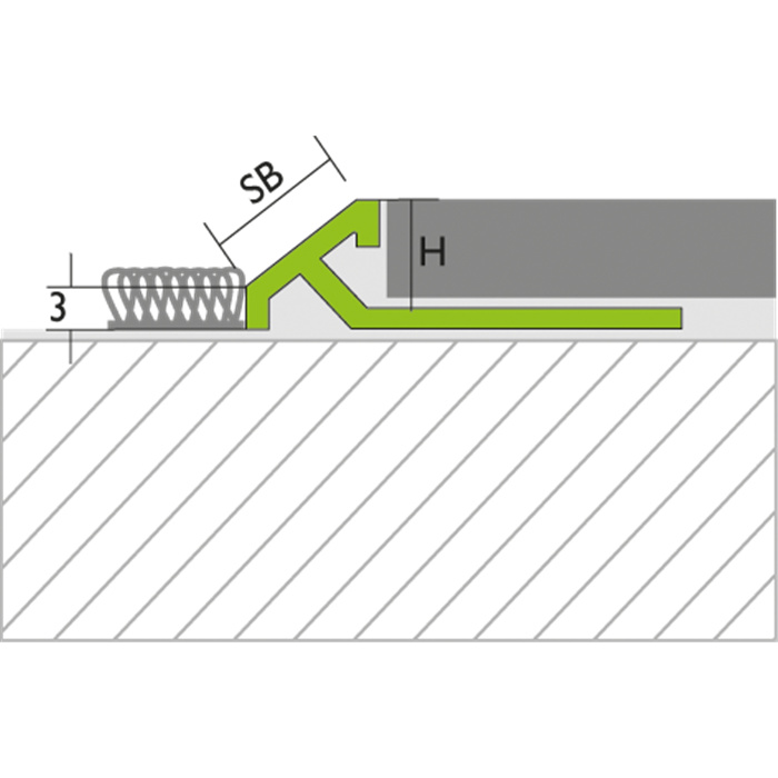 PROVINO S ALU ANOD. 10MM/2.5M PROVINO S ALU ANOD. 10MM/2.5M