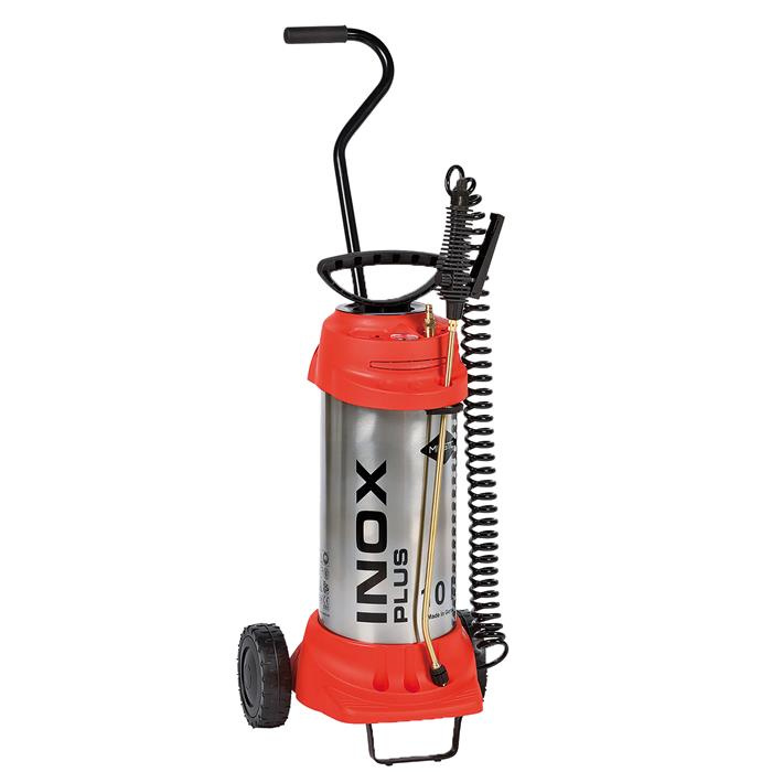 PULVÉRISATEUR HAUTE PRESSION INOX PLUS, AVEC CHARIOT DE TRANSPORT 10 L - 6 BAR - INOXYDABLE PULVÉRISATEUR HAUTE PRESSION INOX PLUS, AVEC CHARIOT DE TRANSPORT 10 L - 6 BAR - INOXYDABLE