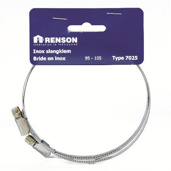 RENSON 7025 BRIDE INOX (2P) DIA 95-105 RENSON 7025 BRIDE INOX (2P) DIA 95-105