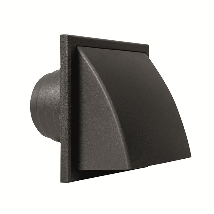 RENSON 741 PVC GRILLE DE HOTTE À CLAPET 150X150 STR 9005 RENSON 741 PVC GRILLE DE HOTTE À CLAPET 150X150 STR 9005