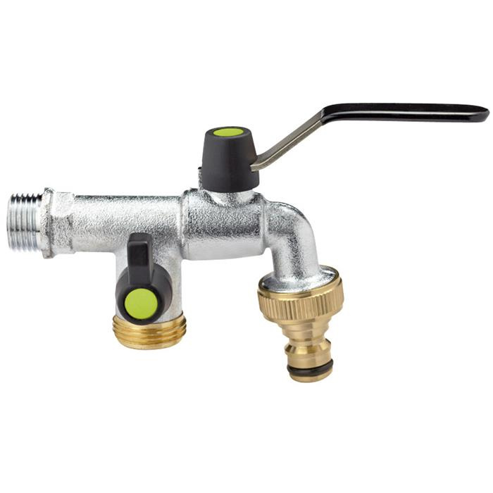 ROBINET AVEC SORTIE SUPPLÉMENTAIRE - 1/2" - 3/4" ROBINET AVEC SORTIE SUPPLÉMENTAIRE - 1/2" - 3/4"