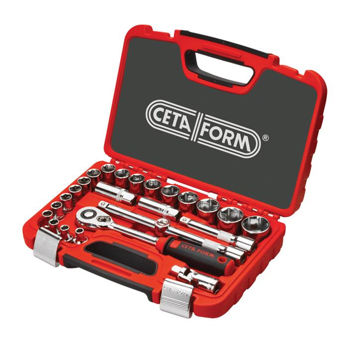 SET DE CLÉS À DOUILLE - 25 PCS - 1/2" SET DE CLÉS À DOUILLE - 25 PCS - 1/2"