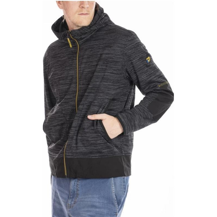 SWEAT LEGE A CAPUCHE EN MICRO-POLAIRE COULEUR NOIR CHINE XXL SWEAT LEGE A CAPUCHE EN MICRO-POLAIRE COULEUR NOIR CHINE XXL