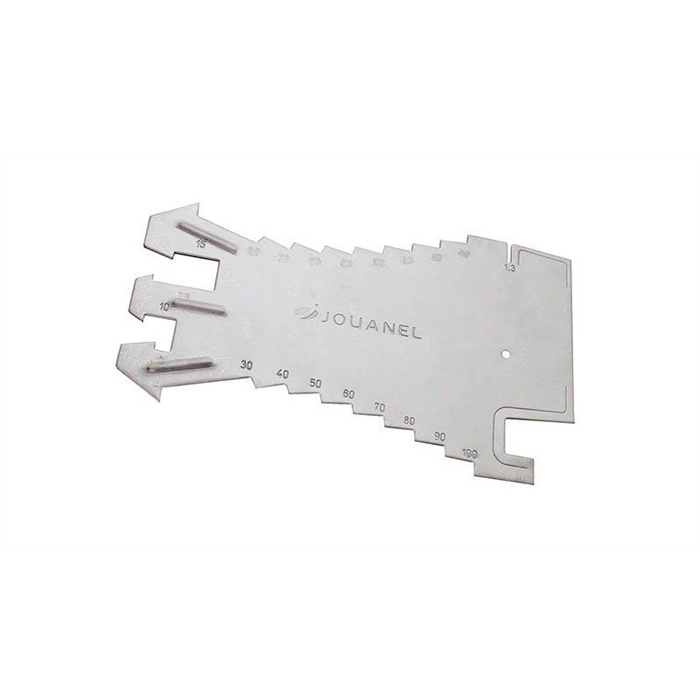 TRACETTE A ZINC EN INOX, GRADUATION PAR 5MM, JAUGES POUR PROFIL JOINT DEBOUT TRACETTE A ZINC EN INOX, GRADUATION PAR 5MM, JAUGES POUR PROFIL JOINT DEBOUT
