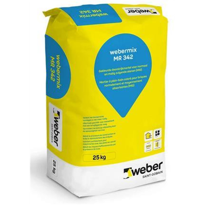 WEBERMIX MR 342 GRIS (CODE 2700) 25 KG MORTIER PLEIN BAIN 8-12 WEBERMIX MR 342 GRIS (CODE 2700) 25 KG MORTIER PLEIN BAIN 8-12