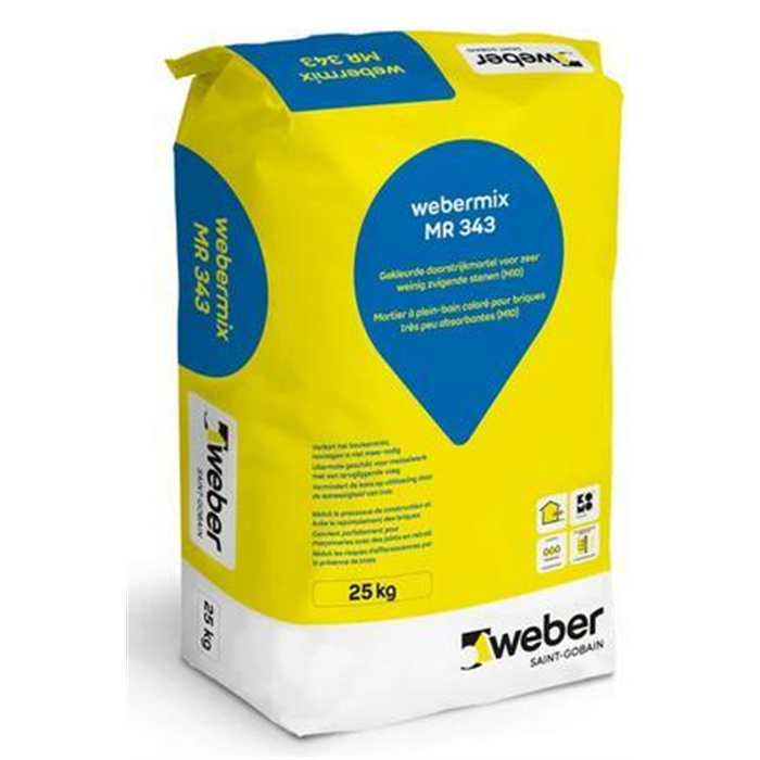 WEBERMIX MR 343 GRIS (CODE 2750) 25 KG MORTIER PLEIN BAIN 8-12 WEBERMIX MR 343 GRIS (CODE 2750) 25 KG MORTIER PLEIN BAIN 8-12