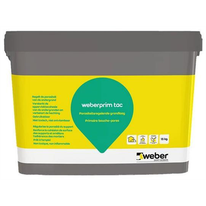 WEBERPRIM TAC VERT CLAIR 15 KG WEBERPRIM TAC VERT CLAIR 15 KG
